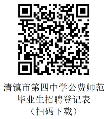 清镇市第四中学招聘2024届教育部属师范大学公费师范毕业生报名表