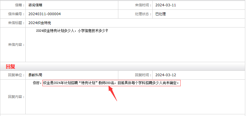 2024年织金县特岗教师招聘信息