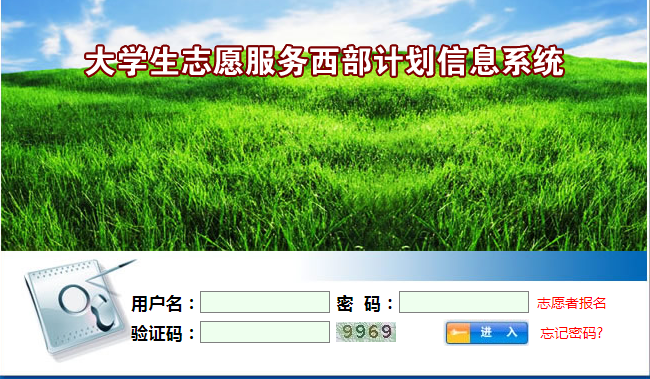 2024年大学生西部计划报名系统