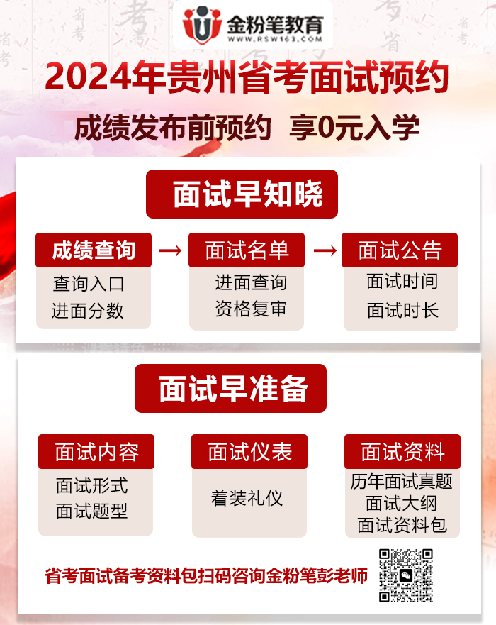 2024年贵州省考面试课程